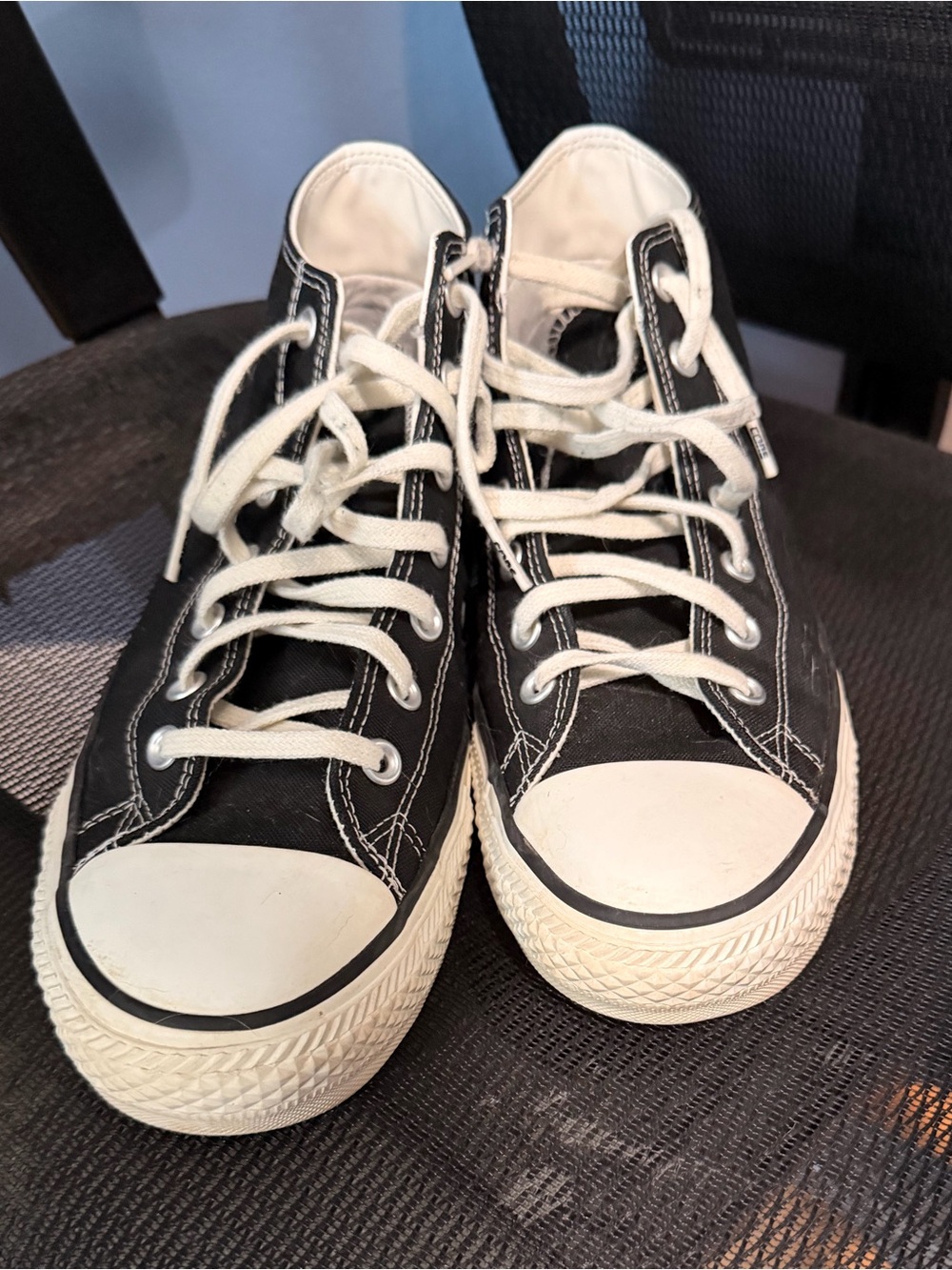 Converse Cons Mid Top All Star Black with White Trim Men’s 11.5